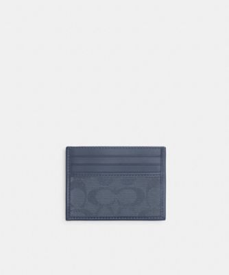 ＜COACH＞【オンライン限定】リファインド　カード　ケース・シグネチャー　キャンバス　ジャカード